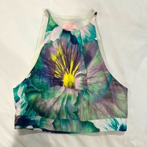 Isla floral crop top